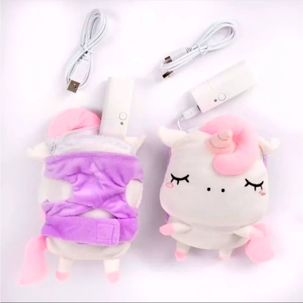 NEW Smoko Angie Unicorn Hand Warmers Kawaii Plush Fingerless Gloves Soft & Cozy